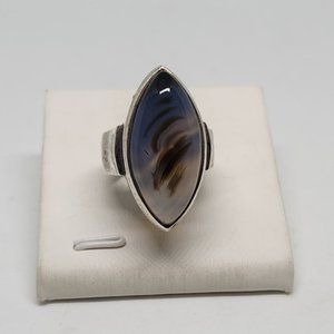 Agate Sterling Silver Ring